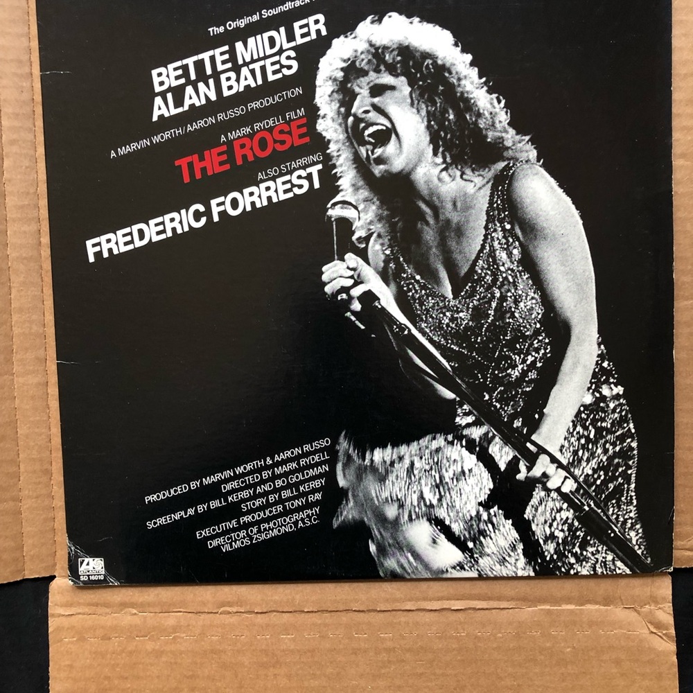 Bette Midler Alan Bates The Rose Original Soundtrack Vinyl LP Atlantic 1979